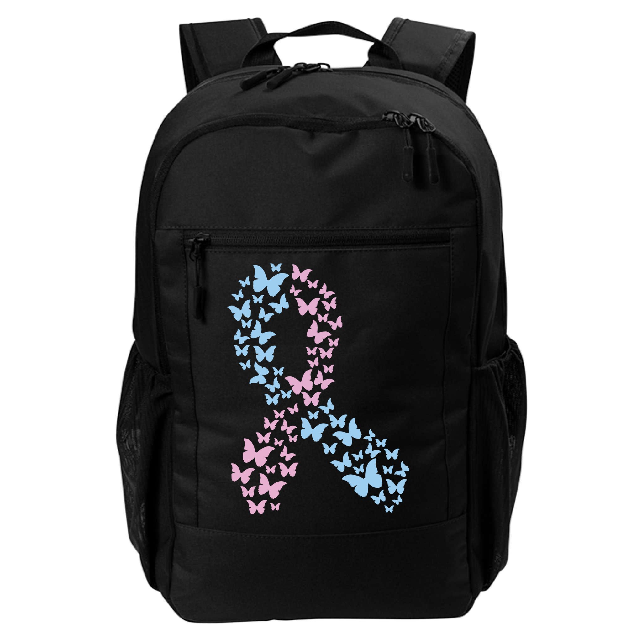 Butterfly Ribbon Pregnancy And Infant Loss Awareness Month Gift Backpack