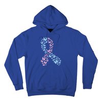 Butterfly Ribbon Pregnancy And Infant Loss Awareness Month Gift Hoodie