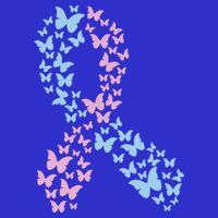 Butterfly Ribbon Pregnancy And Infant Loss Awareness Month Gift Tall T-Shirt