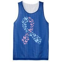 Butterfly Ribbon Pregnancy And Infant Loss Awareness Month Gift Mesh Reversible Basketball Jersey Tank