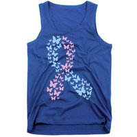 Butterfly Ribbon Pregnancy And Infant Loss Awareness Month Gift Tank Top