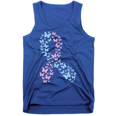 Butterfly Ribbon Pregnancy And Infant Loss Awareness Month Gift Tank Top