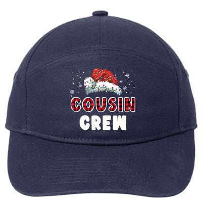 Buffalo Red Plaid Cousin Crew Xmas Family Matching Christmas Gift 7-Panel Snapback Hat