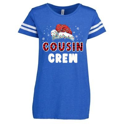 Buffalo Red Plaid Cousin Crew Xmas Family Matching Christmas Gift Enza Ladies Jersey Football T-Shirt