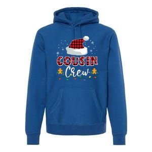 Buffalo Red Plaid Santa Hat Light Xmas Cousin Crew Christmas Gift Premium Hoodie