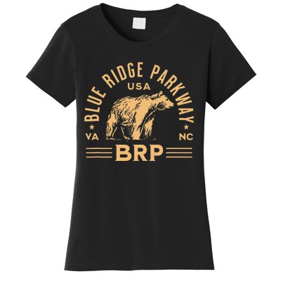 Blue Ridge Parkway BRP North Carolina Virginia Bear Design Women's T-Shirt