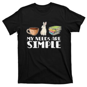 Book Reading Pet Owner Animal Gift Rabbit T-Shirt