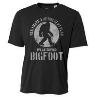 Bigfoot Retirement Plan Funny Retired Sasquatch Hunter Gift Cooling Performance Crew T-Shirt