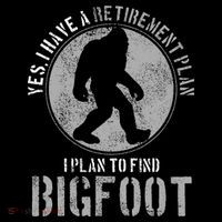 Bigfoot Retirement Plan Funny Retired Sasquatch Hunter Gift T-Shirt