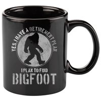 Bigfoot Retirement Plan Funny Retired Sasquatch Hunter Gift 11oz C Handle Ceramic Mug