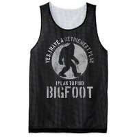 Bigfoot Retirement Plan Funny Retired Sasquatch Hunter Gift Mesh Reversible Basketball Jersey Tank