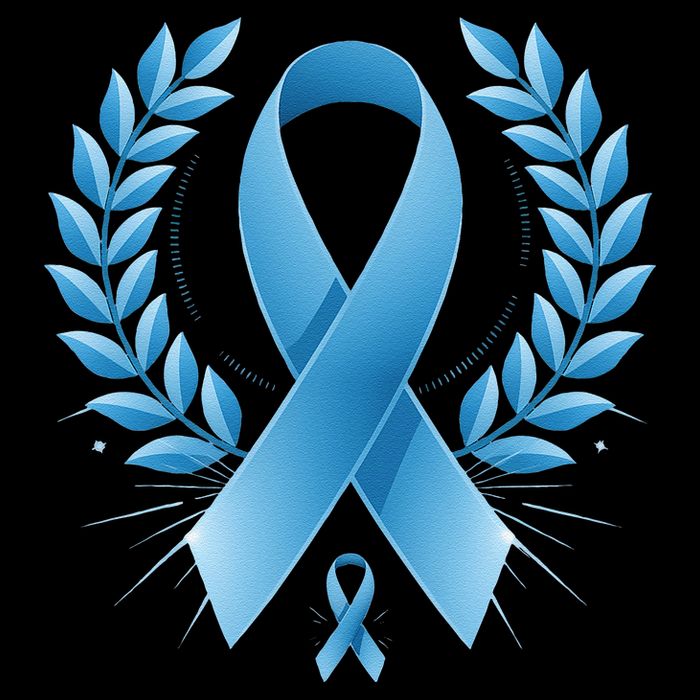 Blue Ribbon Prostate Cancer Awareness Survivor Premium T-Shirt