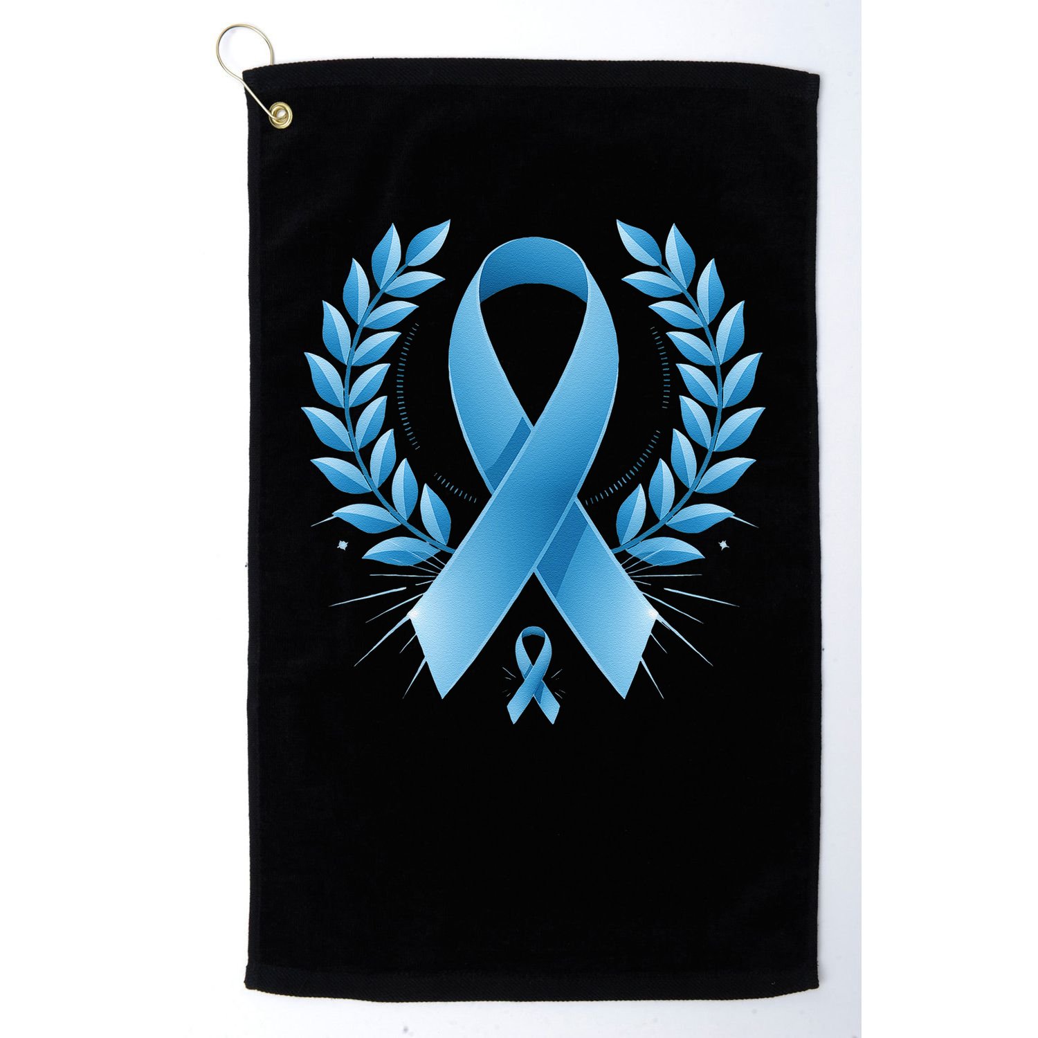 Blue Ribbon Prostate Cancer Awareness Survivor Golf Towel