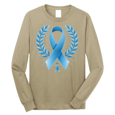 Blue Ribbon Prostate Cancer Awareness Survivor Long Sleeve Shirt