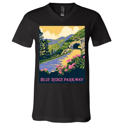 Blue Ridge Parkway V-Neck T-Shirt