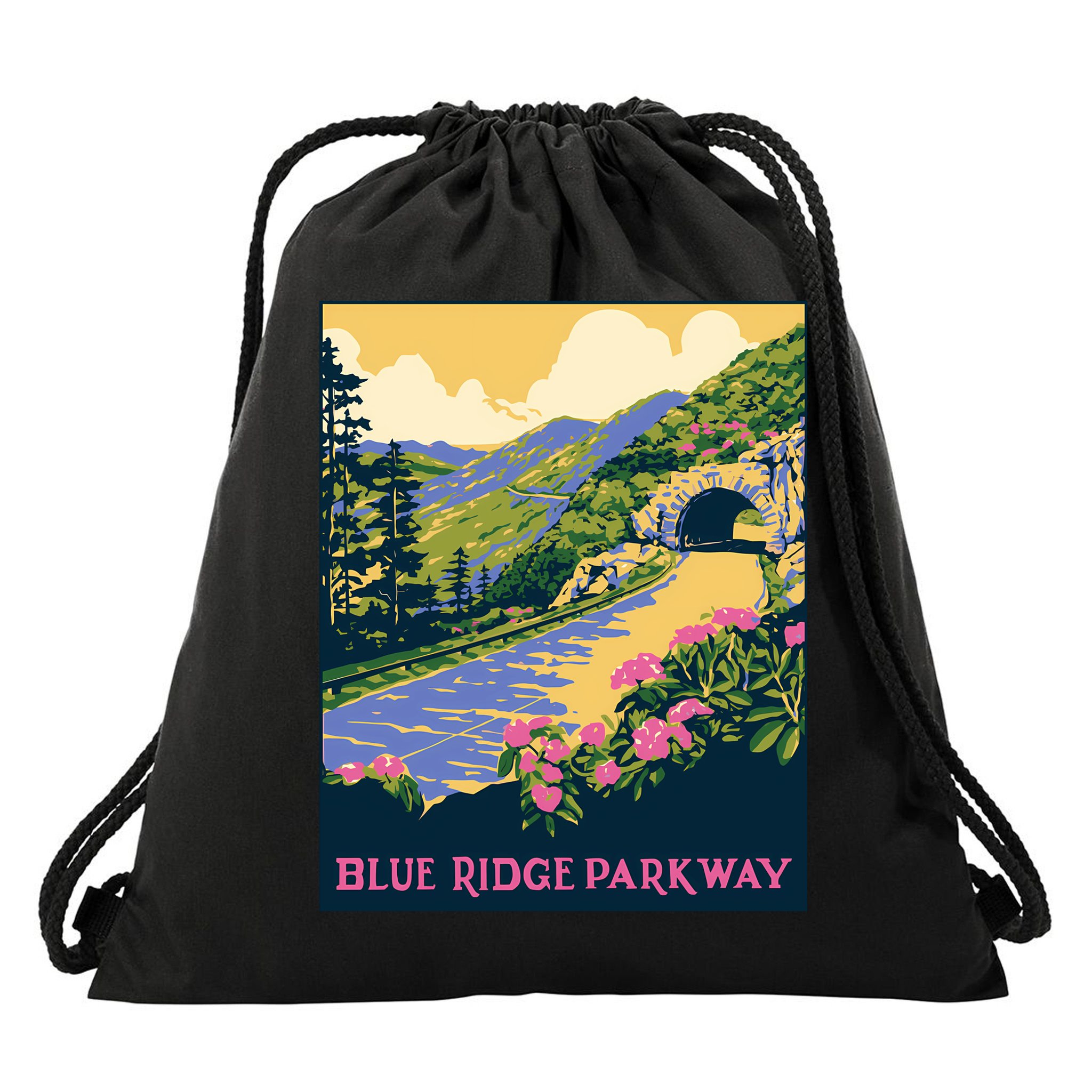 Blue Ridge Parkway Drawstring Bag