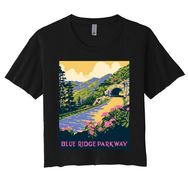 Blue Ridge Parkway Crop Top
