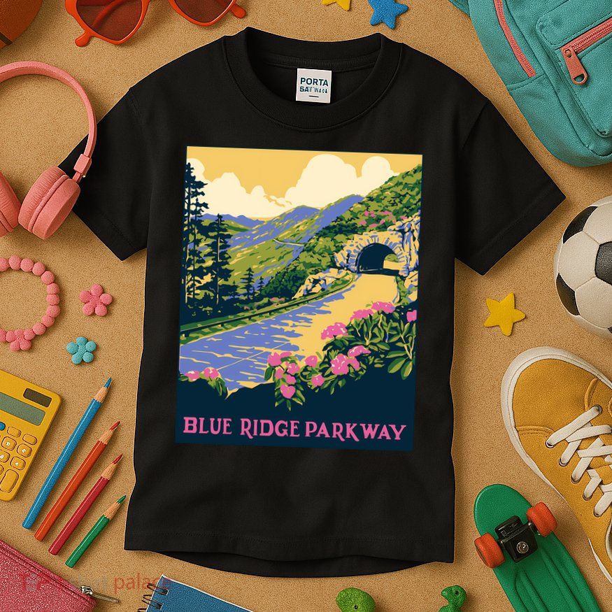 Blue Ridge Parkway Kids T-Shirt