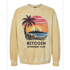 Bitcoin Retirement Plan Btc Crypto Trading Cryptocurrency Colorblast Crewneck Sweatshirt