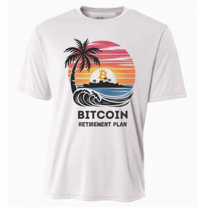 Bitcoin Retirement Plan Btc Crypto Trading Cryptocurrency Cooling Performance Crew T-Shirt