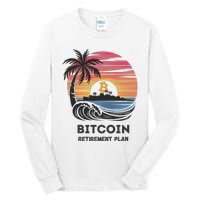 Bitcoin Retirement Plan Btc Crypto Trading Cryptocurrency Tall Long Sleeve T-Shirt