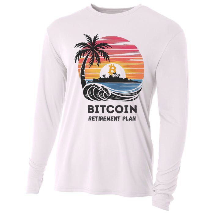 Bitcoin Retirement Plan Btc Crypto Trading Cryptocurrency Cooling Performance Long Sleeve Crew