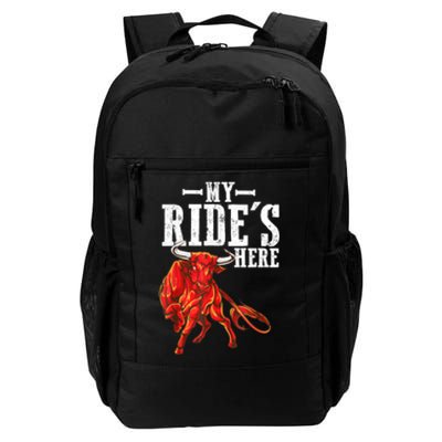 Bull Riding PBR Rodeo Bull Riders For Western Ranch Cowboys Daily Commute Backpack