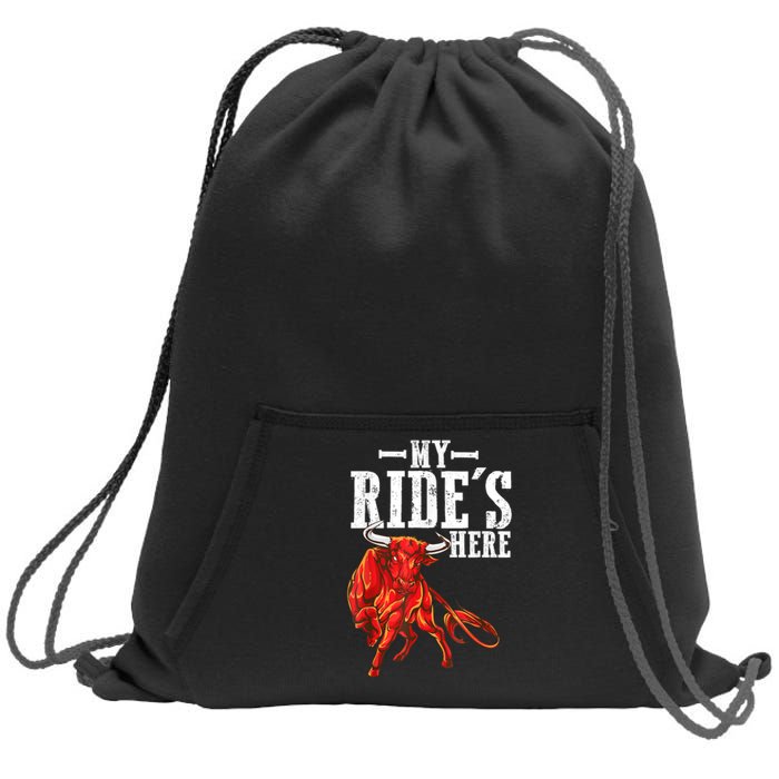 Bull Riding PBR Rodeo Bull Riders For Western Ranch Cowboys Sweatshirt Cinch Pack Bag