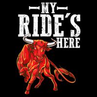 Bull Riding PBR Rodeo Bull Riders For Western Ranch Cowboys 16 in Basic Backpack