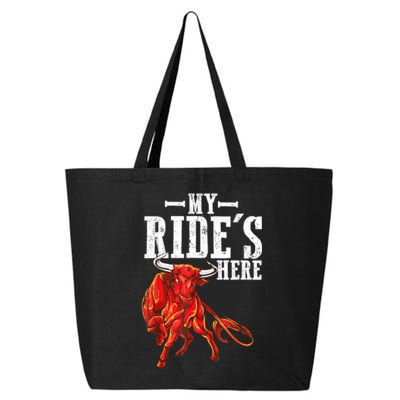 Bull Riding PBR Rodeo Bull Riders For Western Ranch Cowboys 25L Jumbo Tote