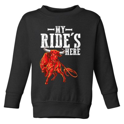 Bull Riding PBR Rodeo Bull Riders For Western Ranch Cowboys Toddler Sweatshirt