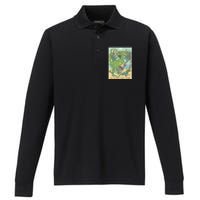 Beach Rock Party Performance Long Sleeve Polo