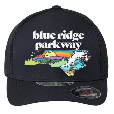 Blue Ridge Parkway North Carolinaretro Nature Flexfit Unipanel Trucker Cap