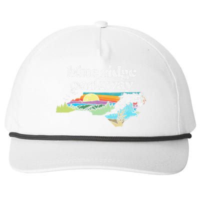 Blue Ridge Parkway North Carolinaretro Nature Snapback Five-Panel Rope Hat