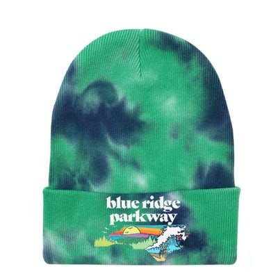 Blue Ridge Parkway North Carolinaretro Nature Tie Dye 12in Knit Beanie