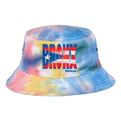 Boricua Roots Puerto Rico Pride PR Bronx Puerto Rico Flag Tie Dye Newport Bucket Hat