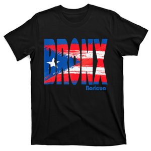 Boricua Roots Puerto Rico Pride PR Bronx Puerto Rico Flag T-Shirt