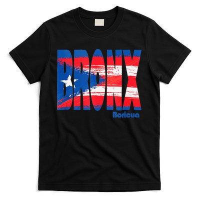 Boricua Roots Puerto Rico Pride PR Bronx Puerto Rico Flag T-Shirt
