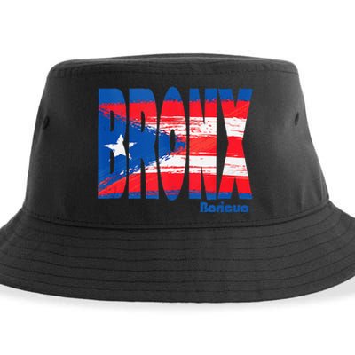 Boricua Roots Puerto Rico Pride PR Bronx Puerto Rico Flag Sustainable Bucket Hat