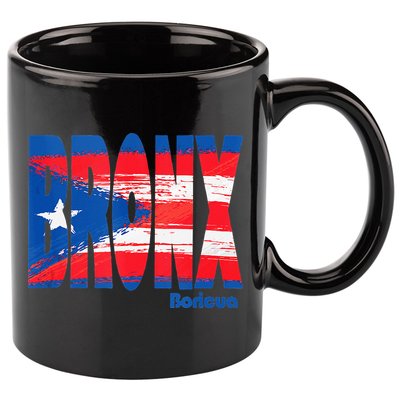 Boricua Roots Puerto Rico Pride PR Bronx Puerto Rico Flag 11oz C Handle Ceramic Mug