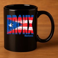 Boricua Roots Puerto Rico Pride PR Bronx Puerto Rico Flag 11oz C Handle Ceramic Mug