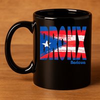 Boricua Roots Puerto Rico Pride PR Bronx Puerto Rico Flag 11oz C Handle Ceramic Mug