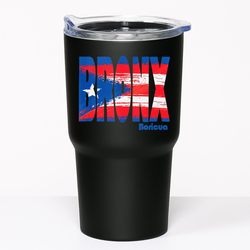 Boricua Roots Puerto Rico Pride PR Bronx Puerto Rico Flag Tumbler