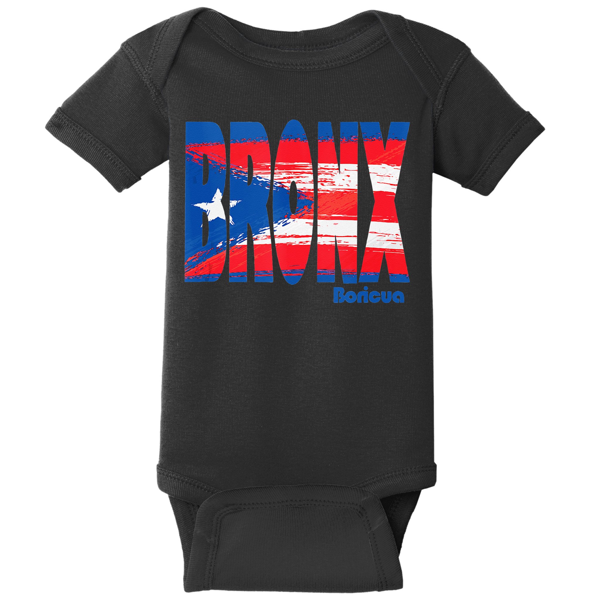 Boricua Roots Puerto Rico Pride PR Bronx Puerto Rico Flag Baby Bodysuit