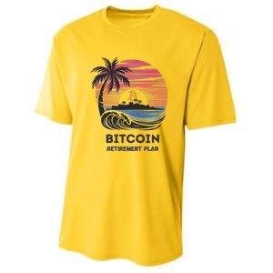 Bitcoin Retirement Plan Btc Crypto Trading Cryptocurrency Youth Performance Sprint T-Shirt