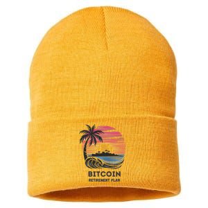 Bitcoin Retirement Plan Btc Crypto Trading Cryptocurrency Sustainable Knit Beanie