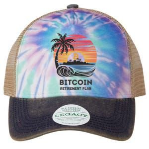 Bitcoin Retirement Plan Btc Crypto Trading Cryptocurrency Legacy Tie Dye Trucker Hat