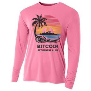 Bitcoin Retirement Plan Btc Crypto Trading Cryptocurrency Cooling Performance Long Sleeve Crew