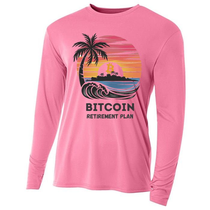 Bitcoin Retirement Plan Btc Crypto Trading Cryptocurrency Cooling Performance Long Sleeve Crew