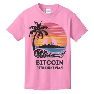 Bitcoin Retirement Plan Btc Crypto Trading Cryptocurrency Kids T-Shirt